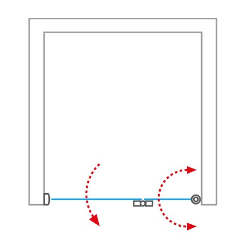 Roth TZNL1/1000 TOWER LINE Brillant/Transparent 739-100000L-00-02 dušas durvis image 3