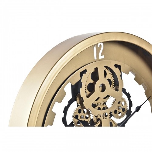 Настенное часы DKD Home Decor Стеклянный Серебристый Позолоченный Железо (50 x 8 x 50 cm) image 3
