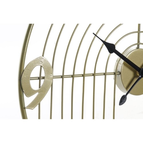 Sienas pulkstenis DKD Home Decor Melns Bronza Metāls (45 x 3 x 45 cm) image 3