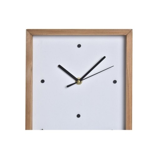 Wall Clock DKD Home Decor White Brown Wood Houses Urban 20 x 4 x 30 cm image 3