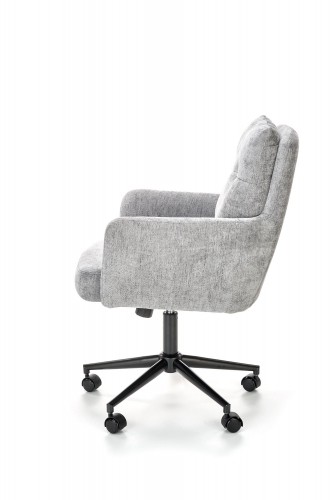 Halmar FLORES swivel armchair, light grey image 3