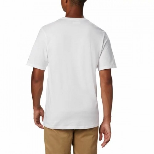 Спортивная футболка с коротким рукавом Columbia Basic Logo Белый image 3