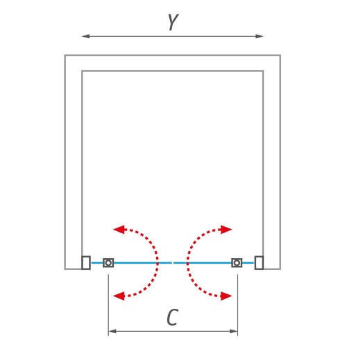 Roth LLDO2/1000 LEGA LINE Brillant/Intimglass 52-1000000-00-21 душевая дверь в нишу image 3