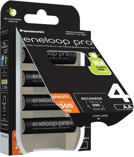 Panasonic Batteries Panasonic eneloop rechargeable battery Pro AA 2500 4BP image 3