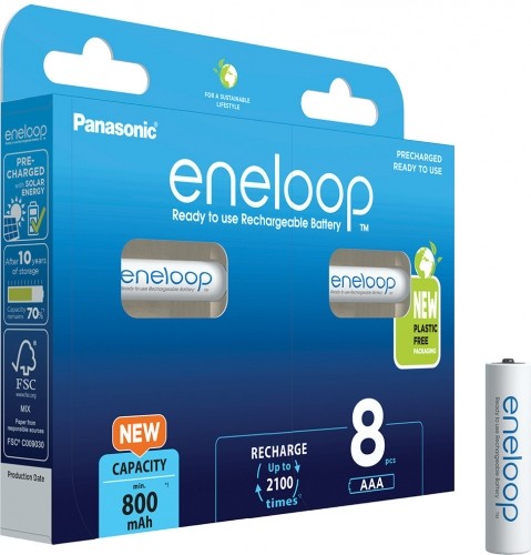 Panasonic Batteries Panasonic eneloop rechargeable battery AAA 800 8BP image 3