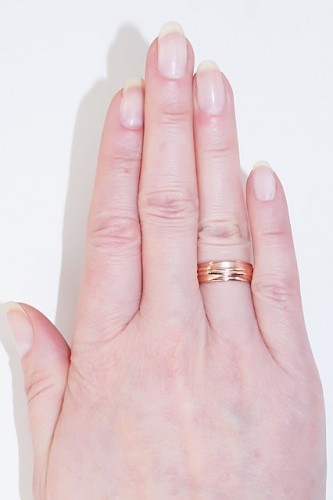 Золотое обручальное кольцо #1100545(Au-R), Красное Золото	585°, Размер: 17, 5.37 гр. image 3
