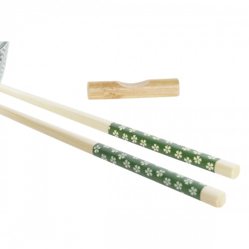 Набор для суши DKD Home Decor Белый Зеленый Бамбук Керамика (30 x 21 x 7 cm) image 3