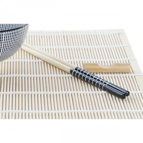 Набор для суши DKD Home Decor Чёрный Бамбук Керамика (14,5 x 14,5 x 31 cm) image 3