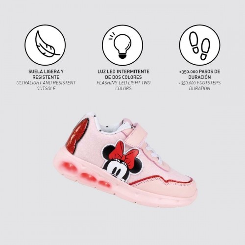 Sporta apavi ar LED Minnie Mouse Rozā image 3