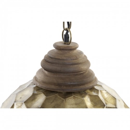 Ceiling Light DKD Home Decor Golden Wood Metal 50 W 39 x 39 x 34 cm image 3