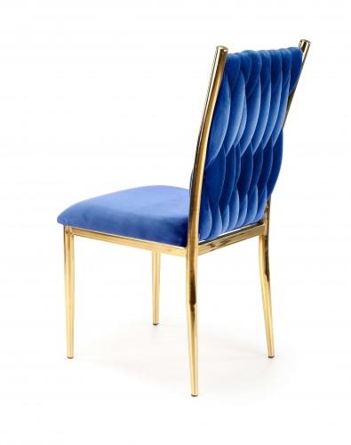 Halmar K436 chair color: dark blue / gold image 3