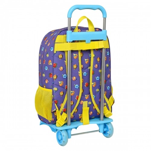 Школьный рюкзак с колесиками SuperThings Guardians of Kazoom Фиолетовый Жёлтый (32 x 42 x 14 cm) image 3