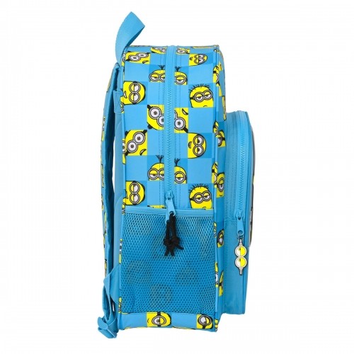 Школьный рюкзак Minions Minionstatic Синий (33 x 42 x 14 cm) image 3