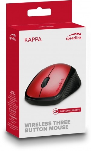 Speedlink компьютерная мышь Kappa Wireless, красный (SL-630011-RD) image 3