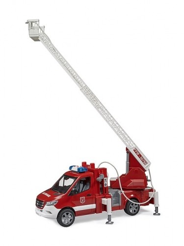 BRUDER MB Sprinter fire service with turntable ladder, pump and light & sound module, 02673 image 3