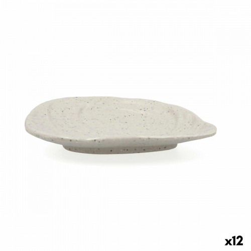 Flat Plate Bidasoa Ikonic Grey Plastic Melamin 16 x 12,7 x 2,3 cm (12 Units) (Pack 12x) image 3