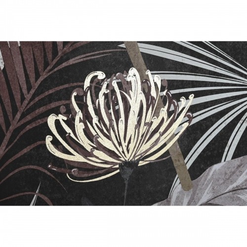 Painting DKD Home Decor Tropical Leaf of a plant 83 x 4,5 x 122,5 cm 83 x 4,5 x 123 cm (2 Units) image 3