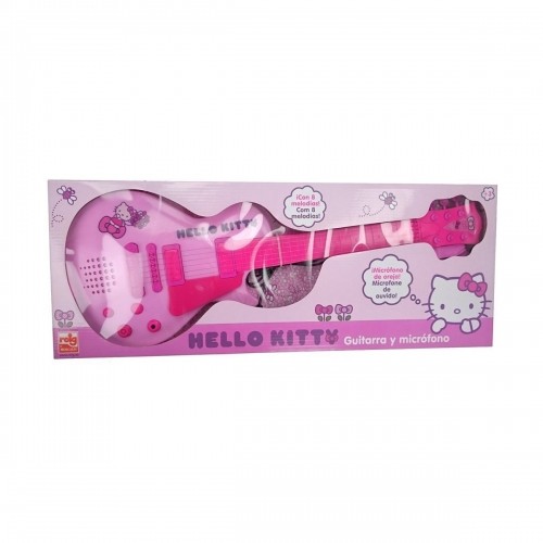 Spēļu Ģitāra Mazuļiem Hello Kitty Mikrofons Rozā Elektronika image 3