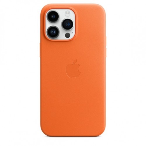 Apple Case iPhone 14 Pro Max leather Orange image 3