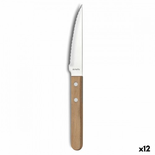 Нож для мяса Amefa Pizza Bois Металл Деревянный (21 cm) (Pack 12x) image 3