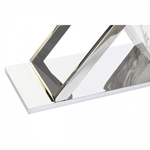 Console DKD Home Decor White Grey Silver Crystal Steel 120 x 40 x 75 cm image 3