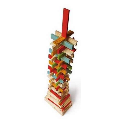 Bigbuy Kids Строительный набор Tecap Color Деревянный 300 Предметы image 3