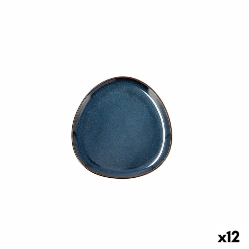 Плоская тарелка Bidasoa Ikonic Керамика Синий (11 x 11 x 11 cm) (Pack 12x) image 3