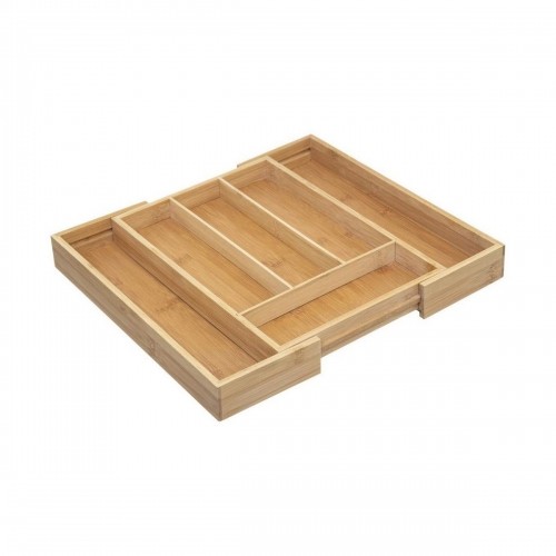 Virtuves Piederumu Organizators 5five Koks Bambuss (34 x 25 x 4,5 cm) image 3