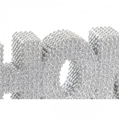 Decorative Figure DKD Home Decor Silver Glitter Modern 25,5 x 3 x 8,5 cm (2 Units) image 3
