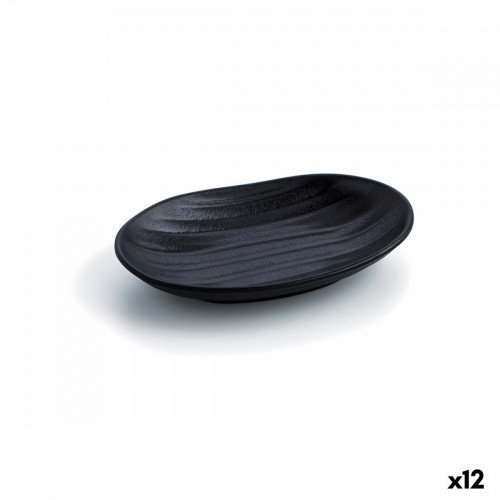 Snack tray Quid A'bordo Black Plastic Ø 18 cm (12 Units) (Pack 12x) image 3