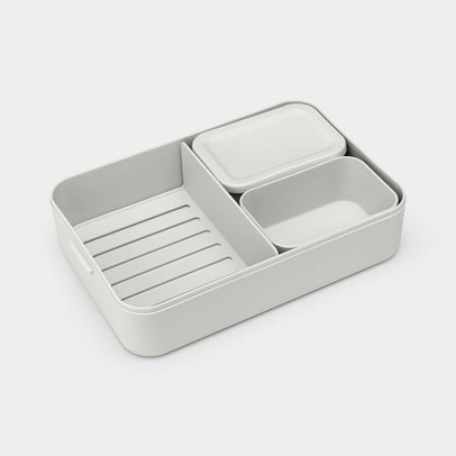 BRABANTIA Make & Take pusdienu kārba, bento, light grey - 203503 image 3