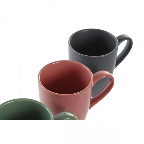 Набор из 4 кружек Mug DKD Home Decor Натуральный Розовый Белый Зеленый Темно-серый Керамика (160 ml) image 3