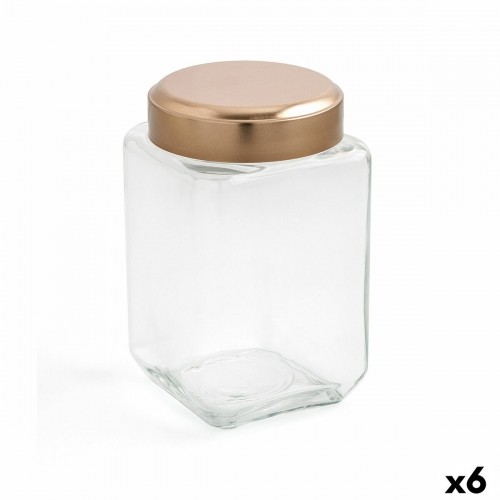 Jar Quid B&w Copper Glass 1,25 L (6 Units) (Pack 6x) image 3