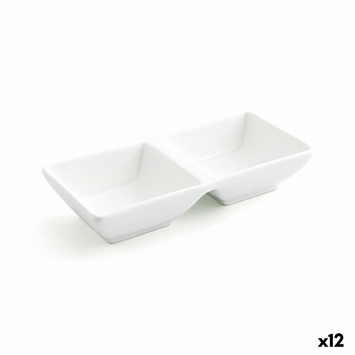 поднос для закусок Quid Select Керамика Белый (15 x 7 cm) (Pack 12x) image 3