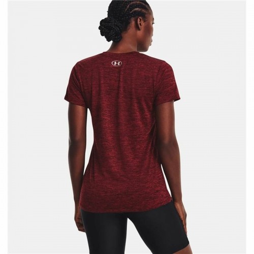 Women’s Short Sleeve T-Shirt Under Armour Dark Red image 3