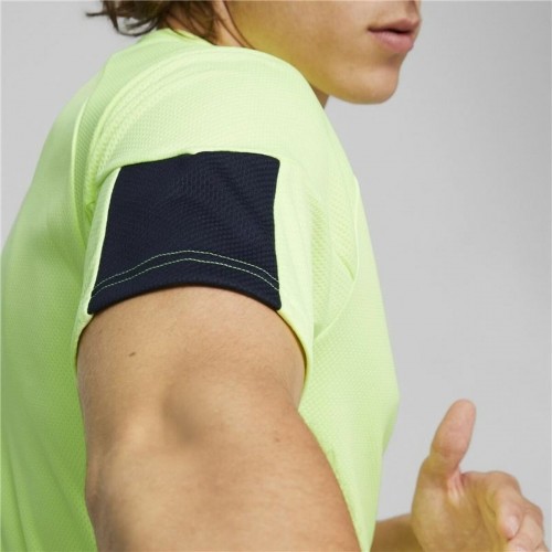 Men’s Short Sleeve T-Shirt Puma Individual Final Lime green Men image 3