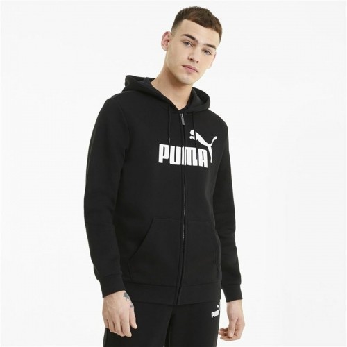Vīriešu Sporta Krekls ar Kapuci Puma Essentials Big Logo Melns image 3