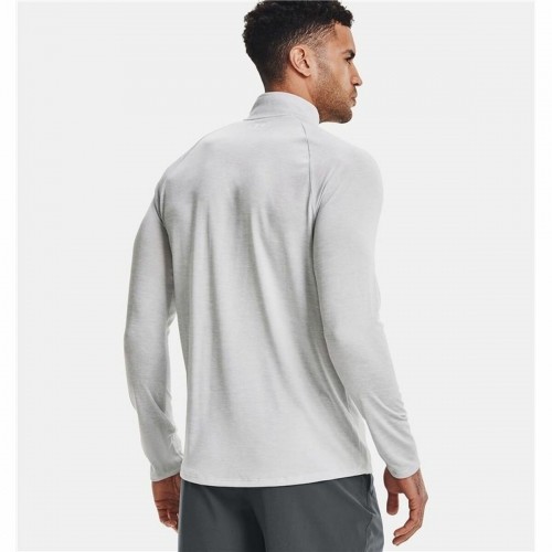 Men’s Long Sleeve T-Shirt Under Armour Tech 2.0 1/2 Zip White image 3