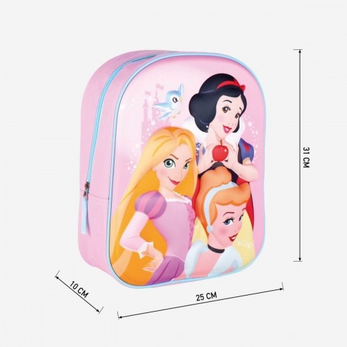 Skolas soma Princesses Disney Rozā (25 x 31 x 10 cm) image 3