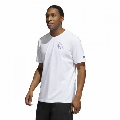 Men’s Short Sleeve T-Shirt Adidas Avatar James Harden Graphic White image 3