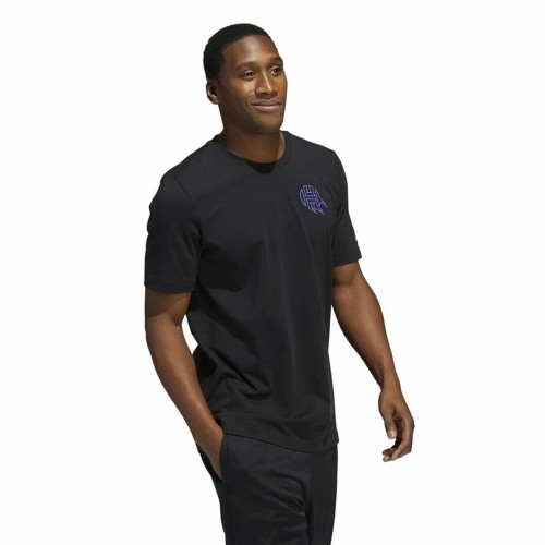 Men’s Short Sleeve T-Shirt Adidas Avatar James Harden Graphic Black image 3
