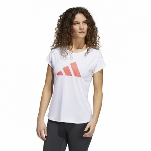 Women’s Short Sleeve T-Shirt Adidas Training 3B White image 3