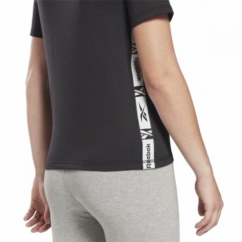 Sieviešu Krekls ar Īsām Piedurknēm Reebok Tape Pack Melns image 3