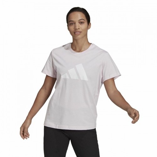 Women’s Short Sleeve T-Shirt Adidas Future Icons Pink image 3