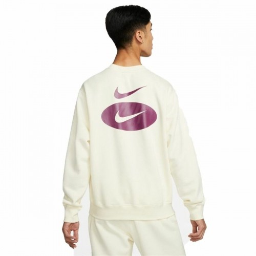 Men’s Sweatshirt without Hood Nike Swoosh League White image 3