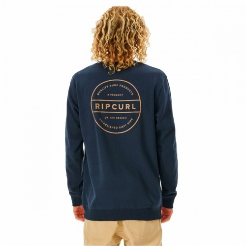 Men’s Sweatshirt without Hood Rip Curl Re Entry Crew Navy Blue image 3