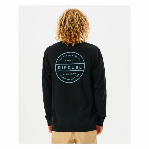 Men’s Sweatshirt without Hood Rip Curl Re Entry Crew Black image 3