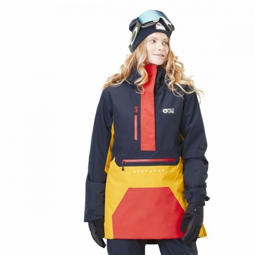 Ski Jacket Picture Seen Navy Blue Lady image 3