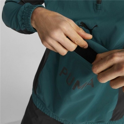 Men’s Sweatshirt without Hood Puma Fit Woven Training Green image 3