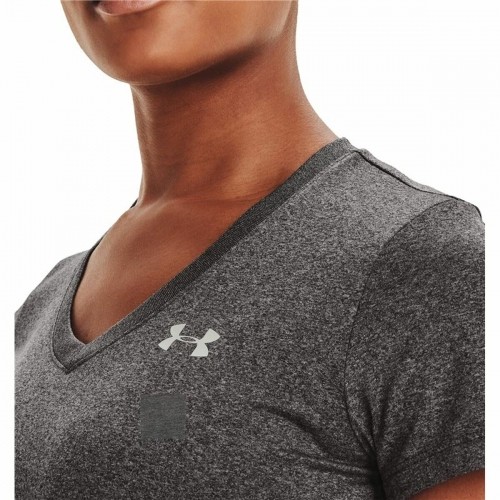 Women’s Short Sleeve T-Shirt Under Armour Tech SSV Grey image 3